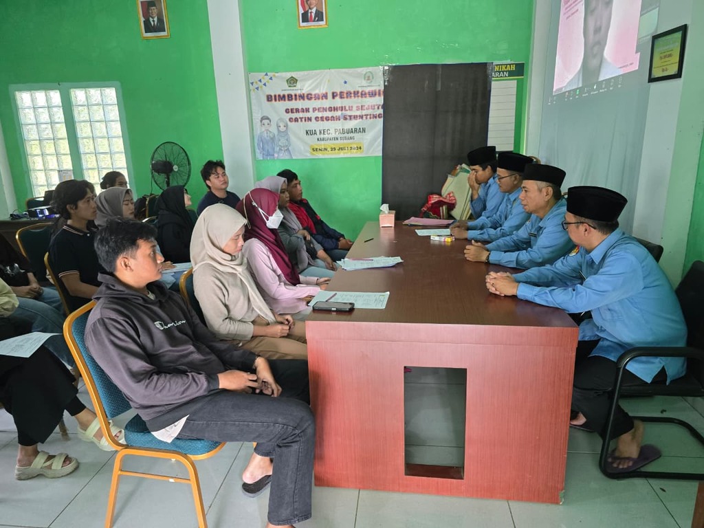 10 Pasang Calon Pengantin Ikuti Bimbingan Perkawinan Pranikah di KUA Pabuaran