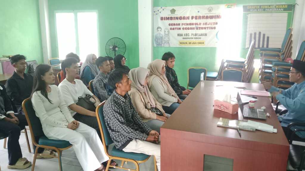 Delapan Pasang Calon Pengantin Ikuti Bimbingan Perkawinan Pranikah di KUA Pabuaran